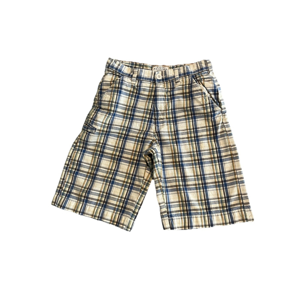 Arizona Jeans Co. Boys Shorts Size 12 Plaid Casual Shorts Spring Summer Shorts
